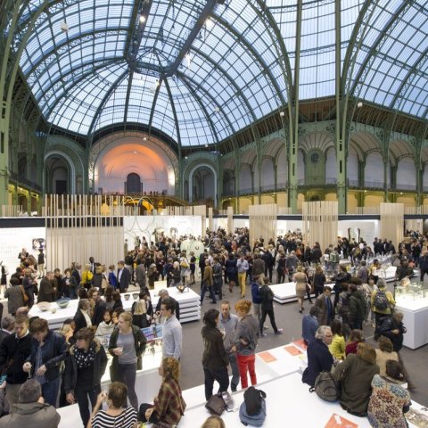 Séð yfir hluta sýningarinnar í Grand Palais