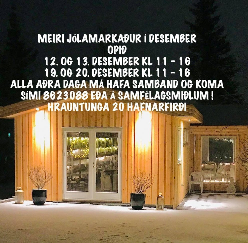 Jólamarkaður Bjarna Sigurðssonar 2020