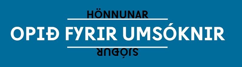 Hönnunarsjóður - umsóknarfrestur til 2. september