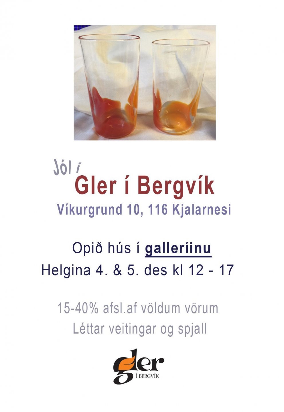 Opið hús í Gler í Bergvík