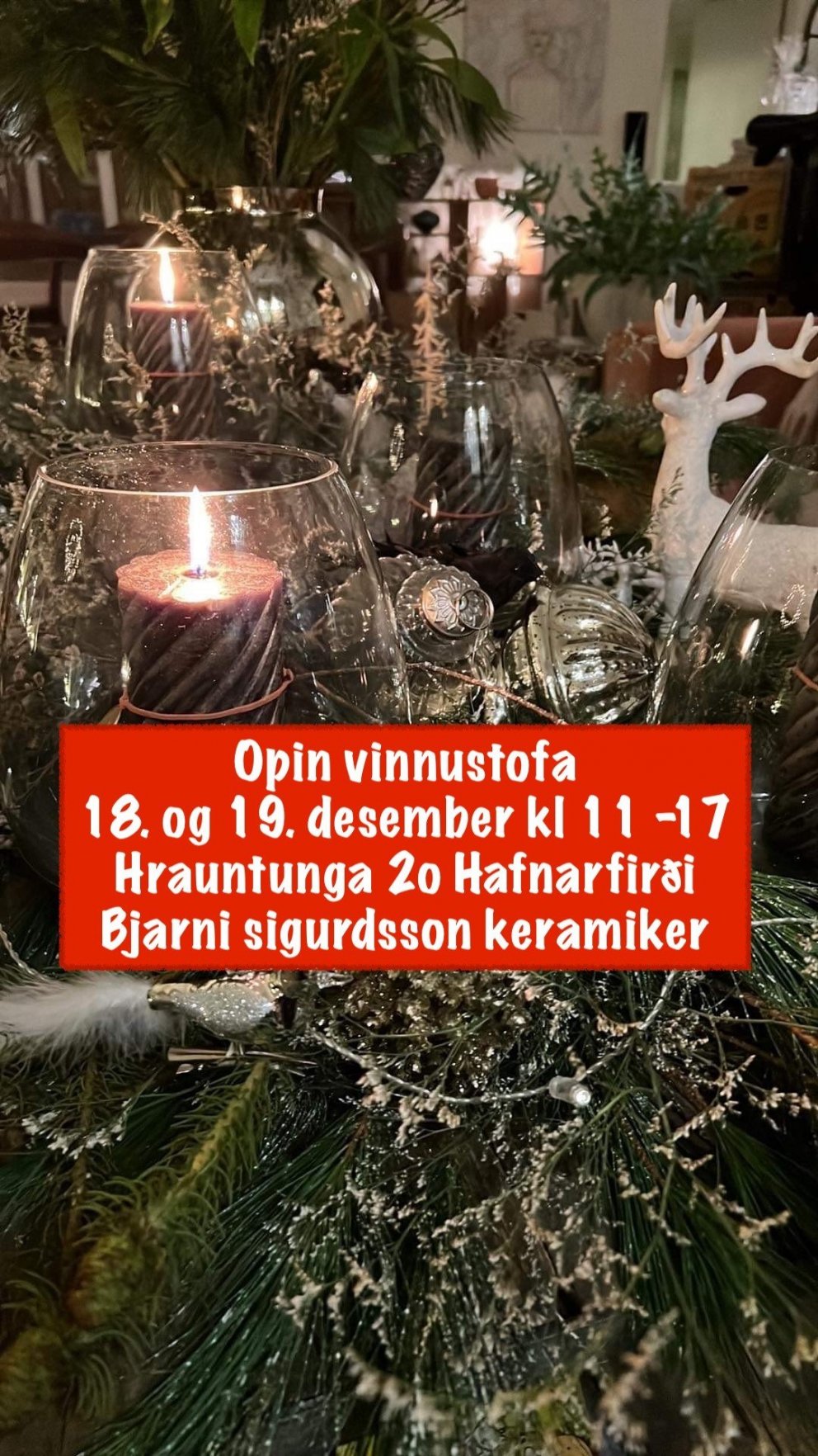 Bjarni Sigurðsson keramiker - opin vinnustofa um helgina