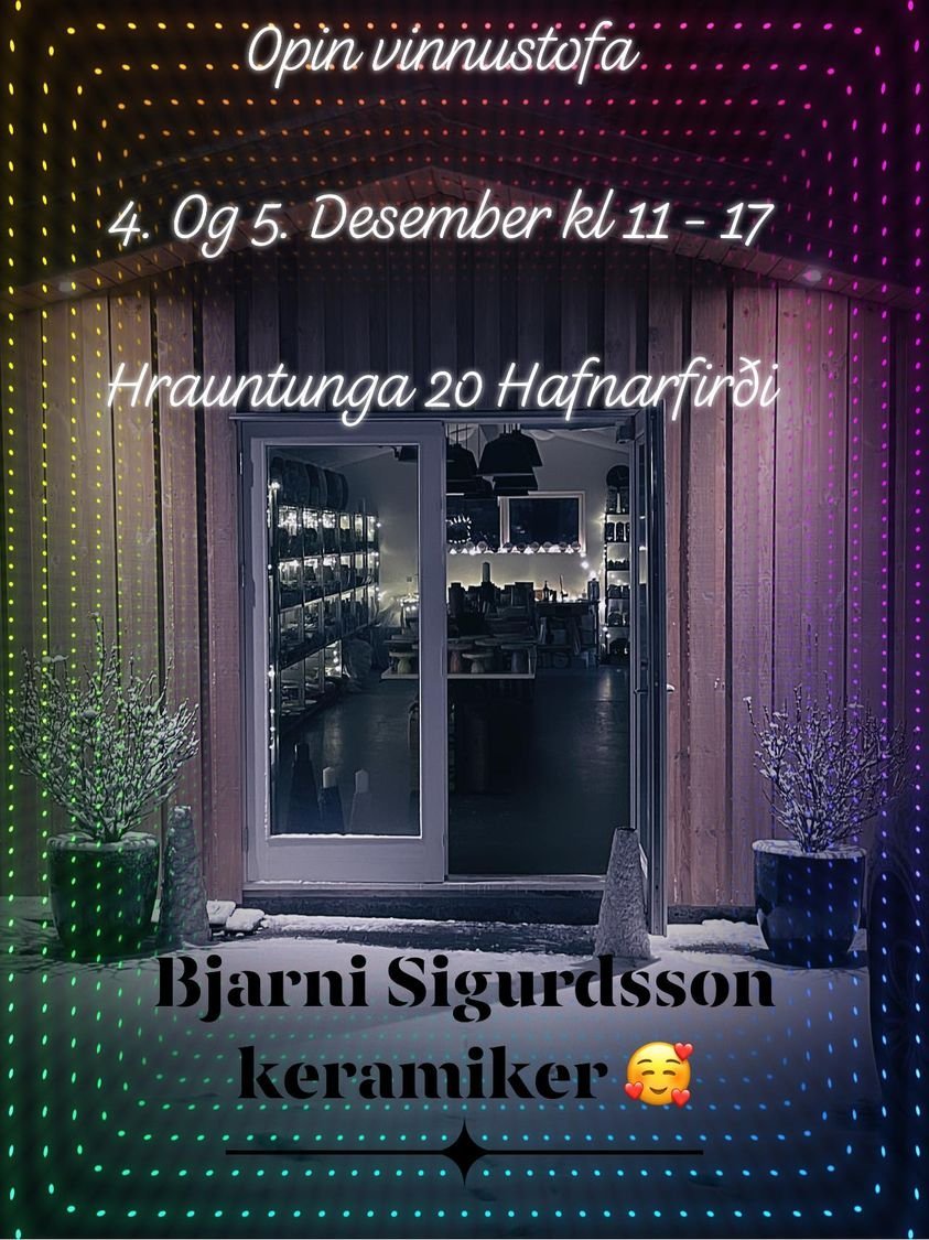 Bjarni Sigurðsson með opna vinnustofu