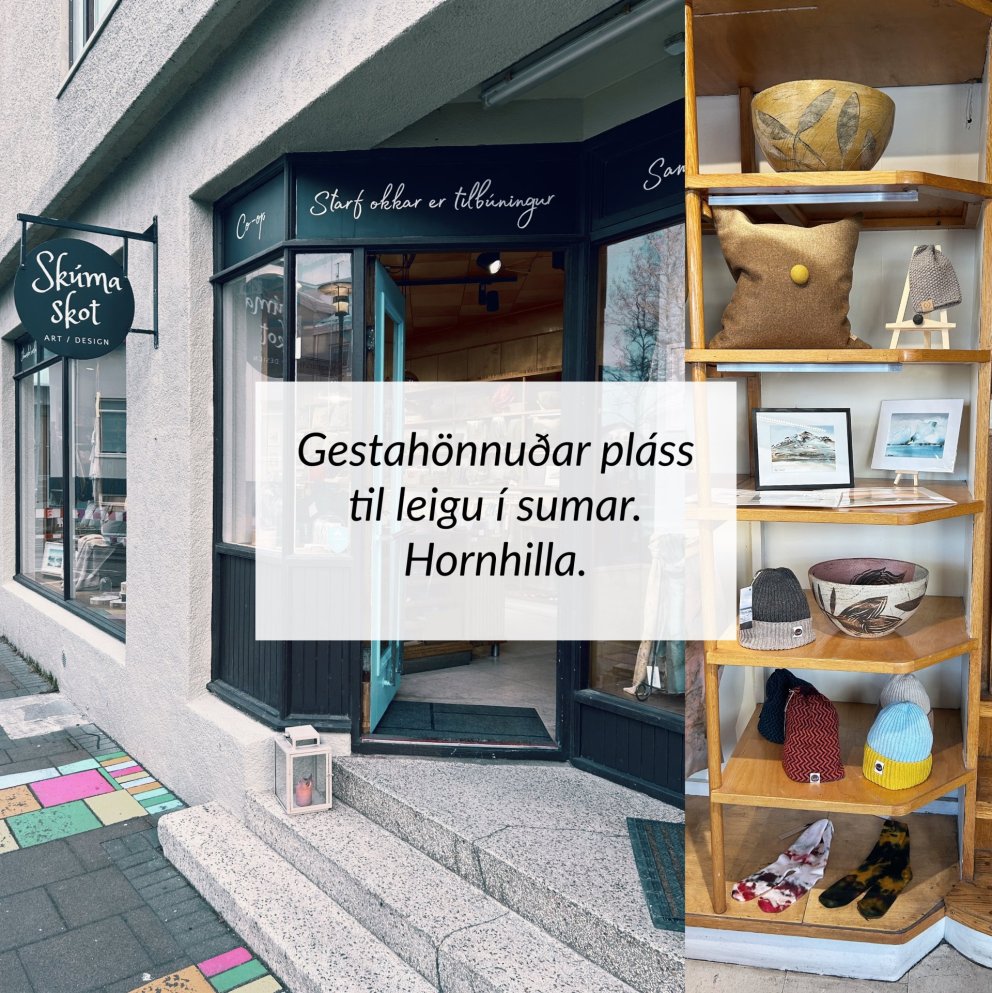 Gestahönnuðar-pláss í Skúmaskoti