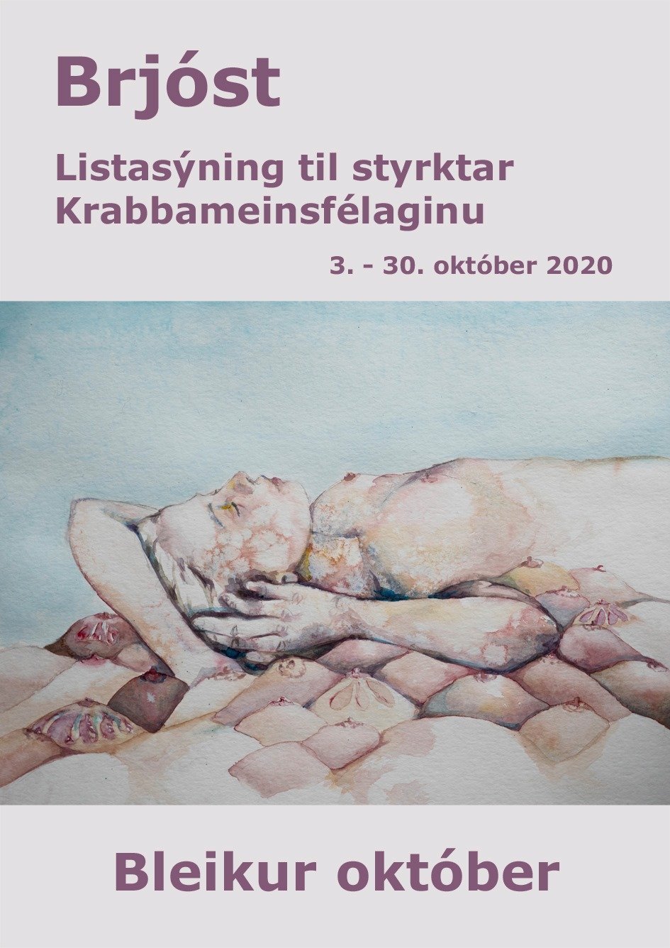 Brjóst - bleikur október