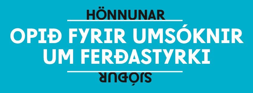 Hægt er að sækja um ferðastyrki í Hönnunarsjóð
