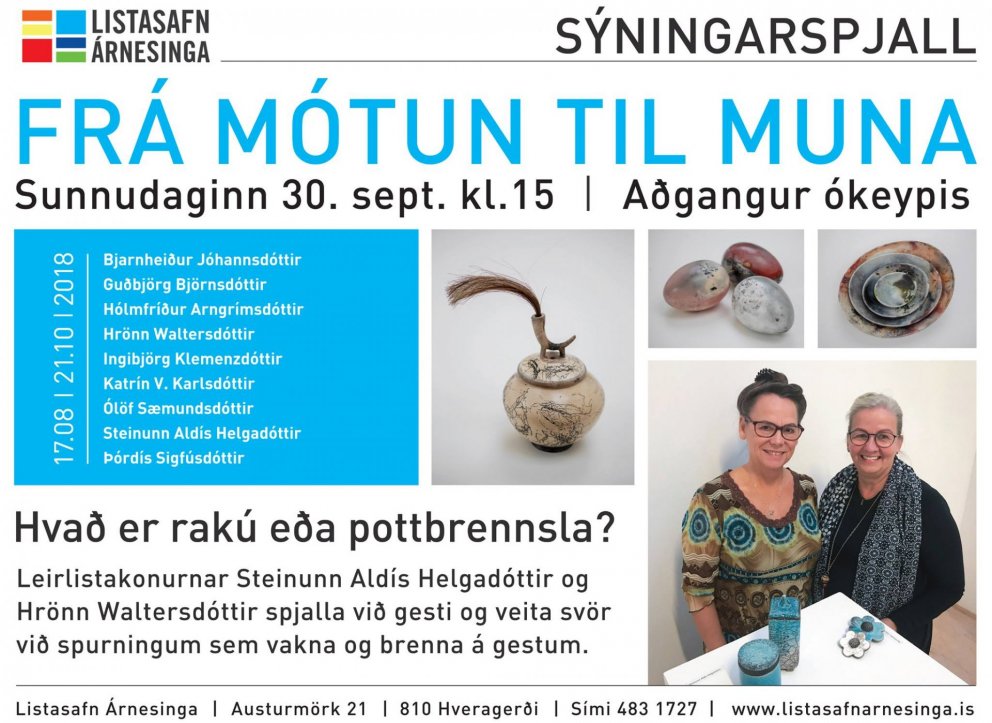 Sýningarspjall með Hrönn og Steinunni Aldísi