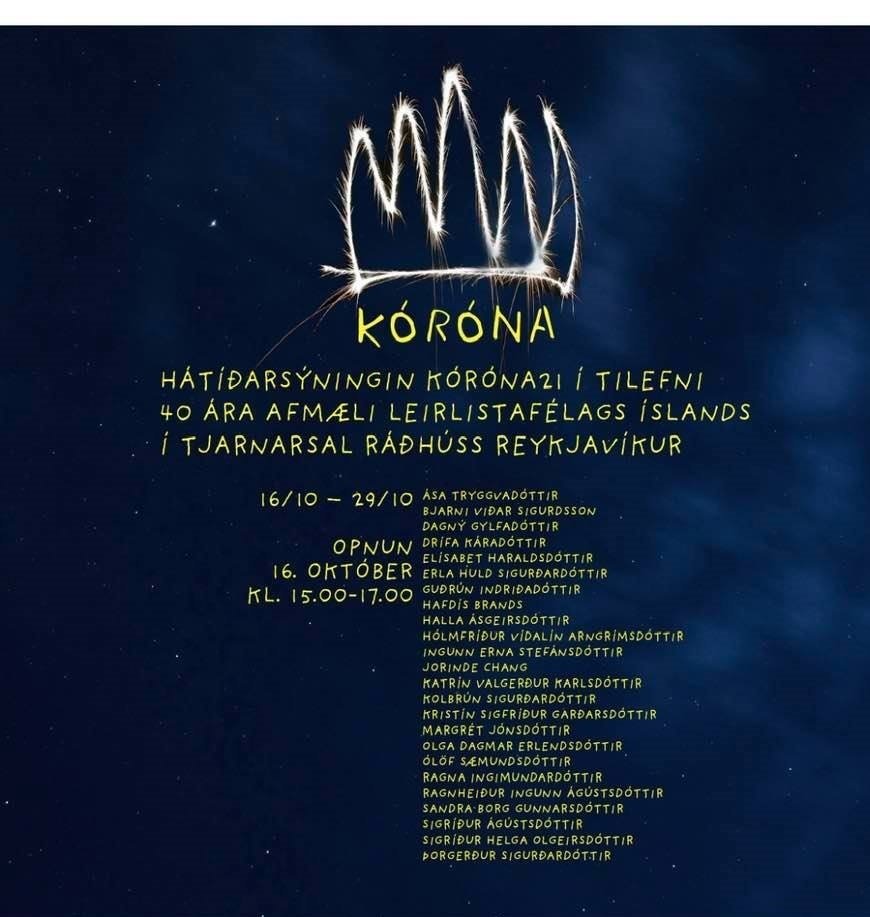 Hátíðarsýningin KÓRÓNA í Ráðhúsi Reykjavíkur