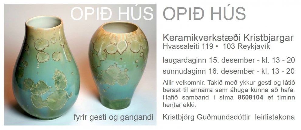 Opið hús á Keramikverkstæði Kristbjargar