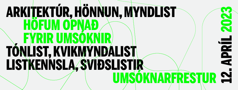 Opið fyrir umsóknir í LHÍ