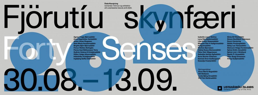 Fjörutíu skynfæri - útskriftarsýning LHÍ