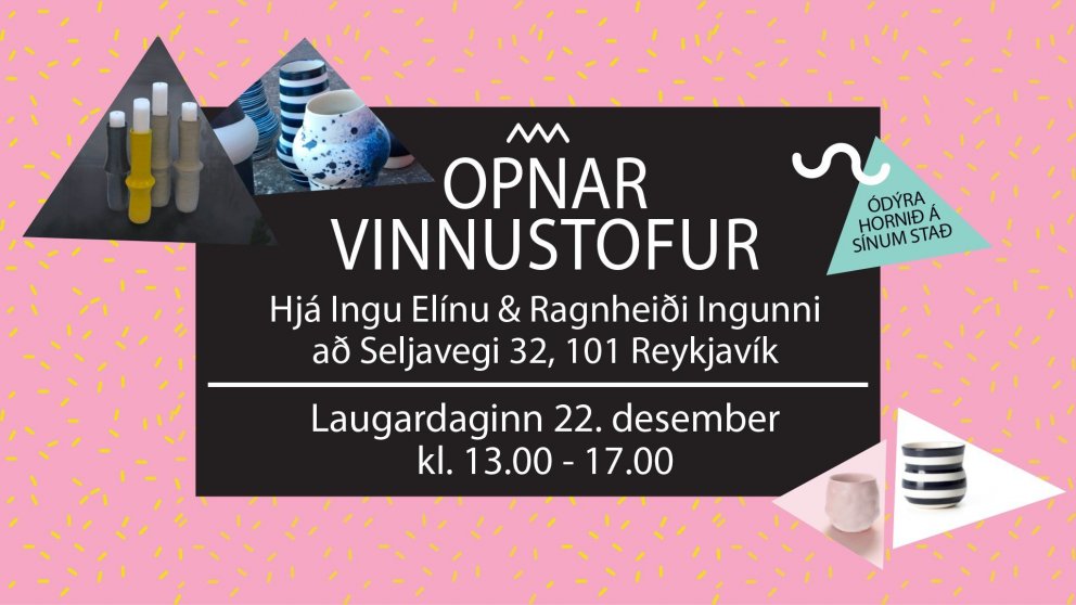Inga Elín og Ragnheiður Ingunn með opnar vinnustofur