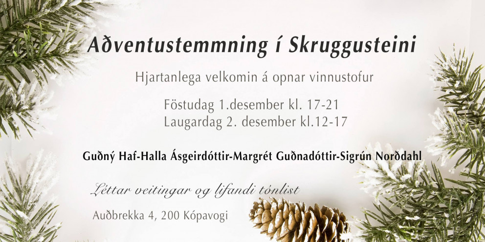 Aðventustemmning í Skruggusteini