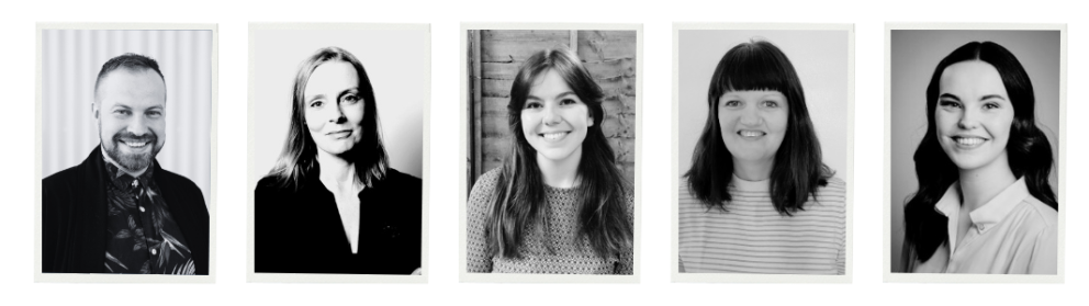 Frá vinstri: Sigursteinn Sigurðsson, Ninja Ómarsdóttir, Halla Lilja Ármannsdóttir, 
Sigurlína Margr…