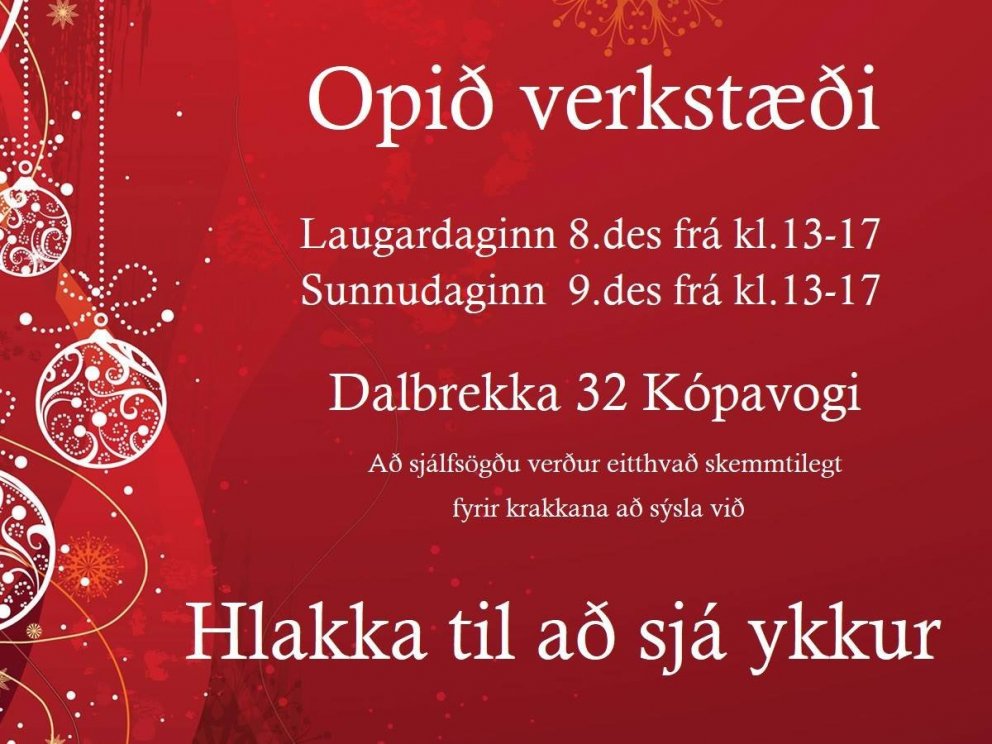 Opið verkstæði - Þórdís Sigfúsdóttir