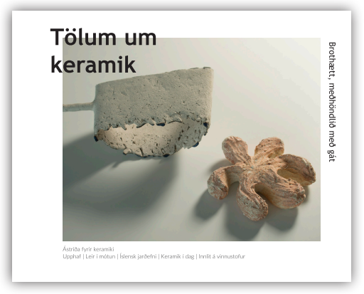 Tölum um keramik - ný bók að koma út