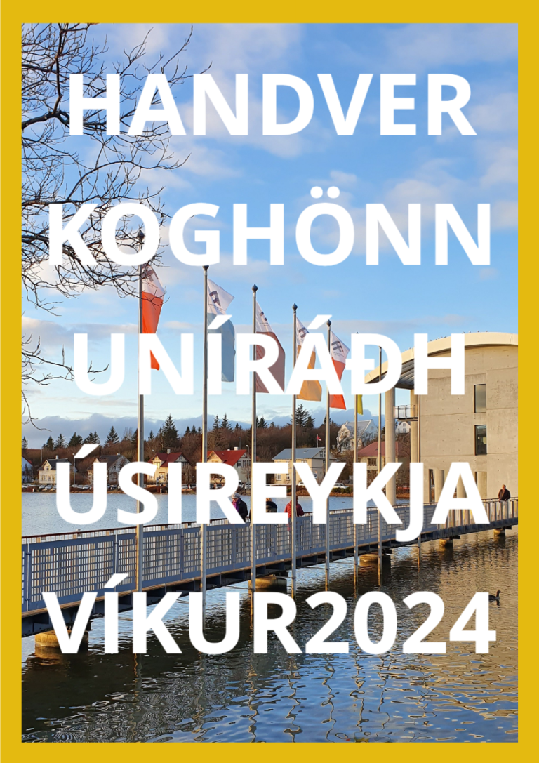 HANDVERK OG HÖNNUN í Ráðhúsi Reykjavíkur 2024  Umsóknarfrestur framlengdur til 20.september