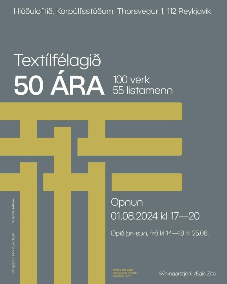Afmælissýning Textílfélagsins 50/100/55